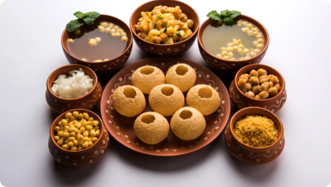 Pani Puri at nimto restaurant and bar